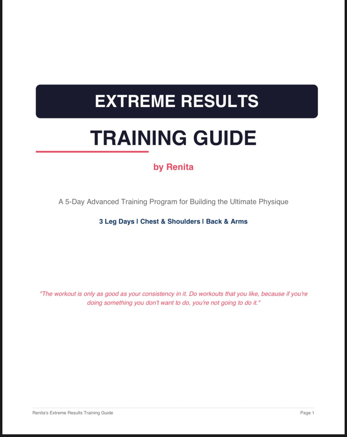 Extreme Results Guide (5-day transformation)