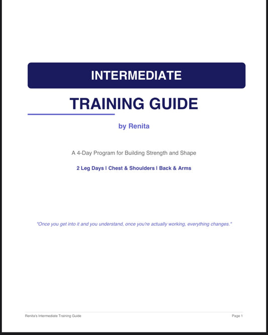 Intermediate Training Guide (4-day progression)